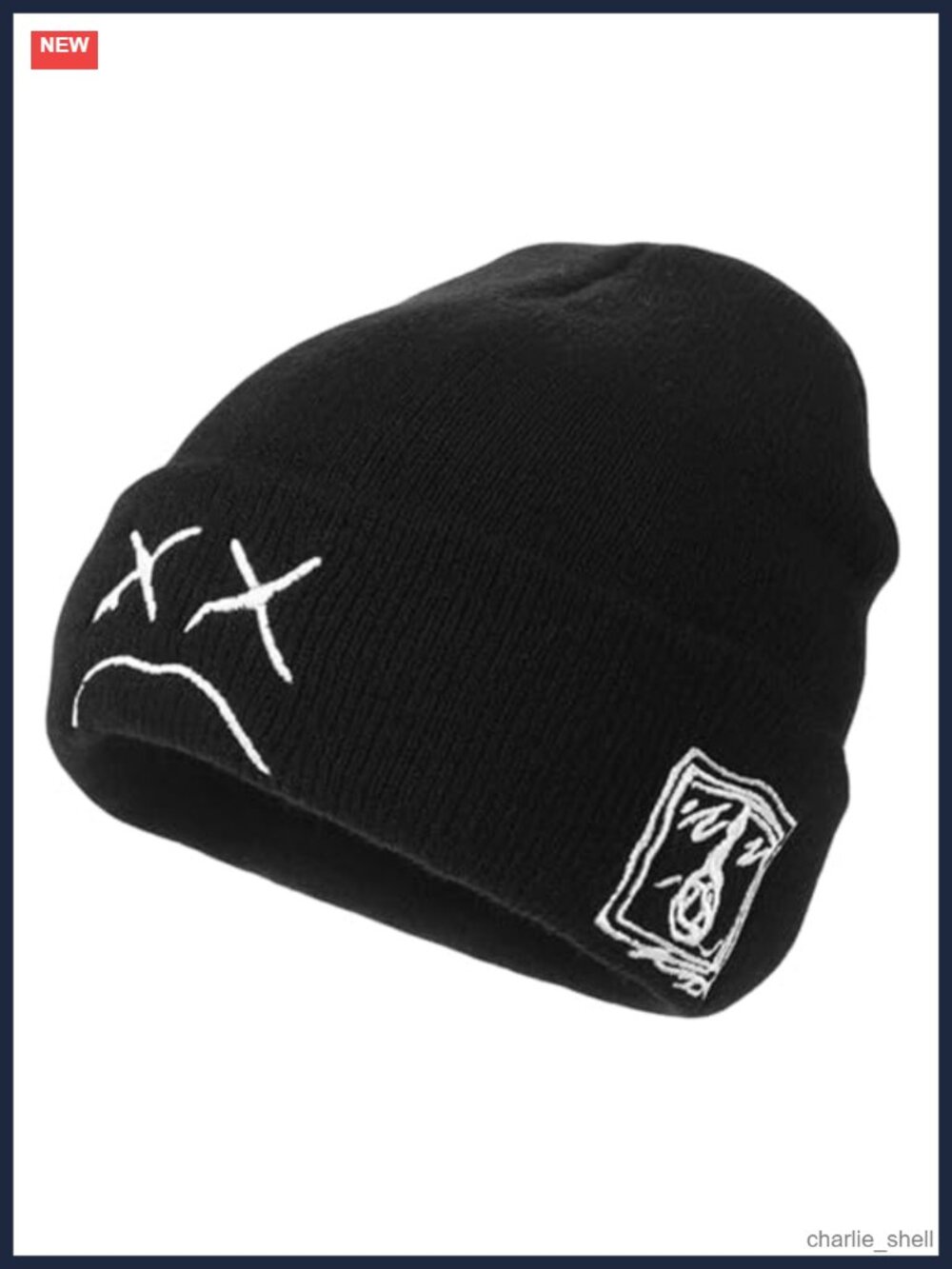 Unisex 100% Acrylic Knit Beanie Warm Winter Hat Double-Layer